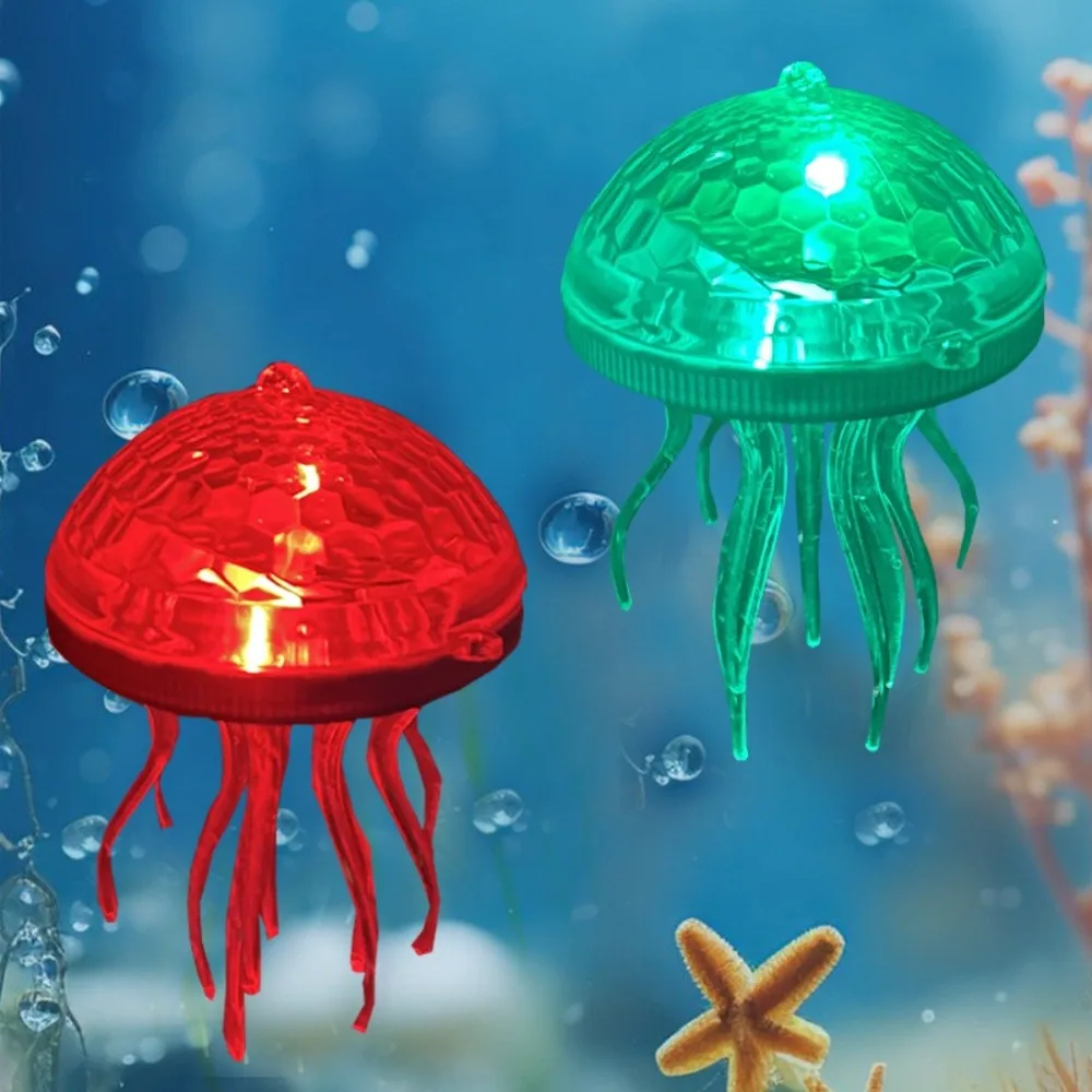 

RGB цветной светильник в виде медузы на солнечной энергии, водонепроницаемый красочный плавающий светильник в виде медузы для бассейна, пластик ручной работы