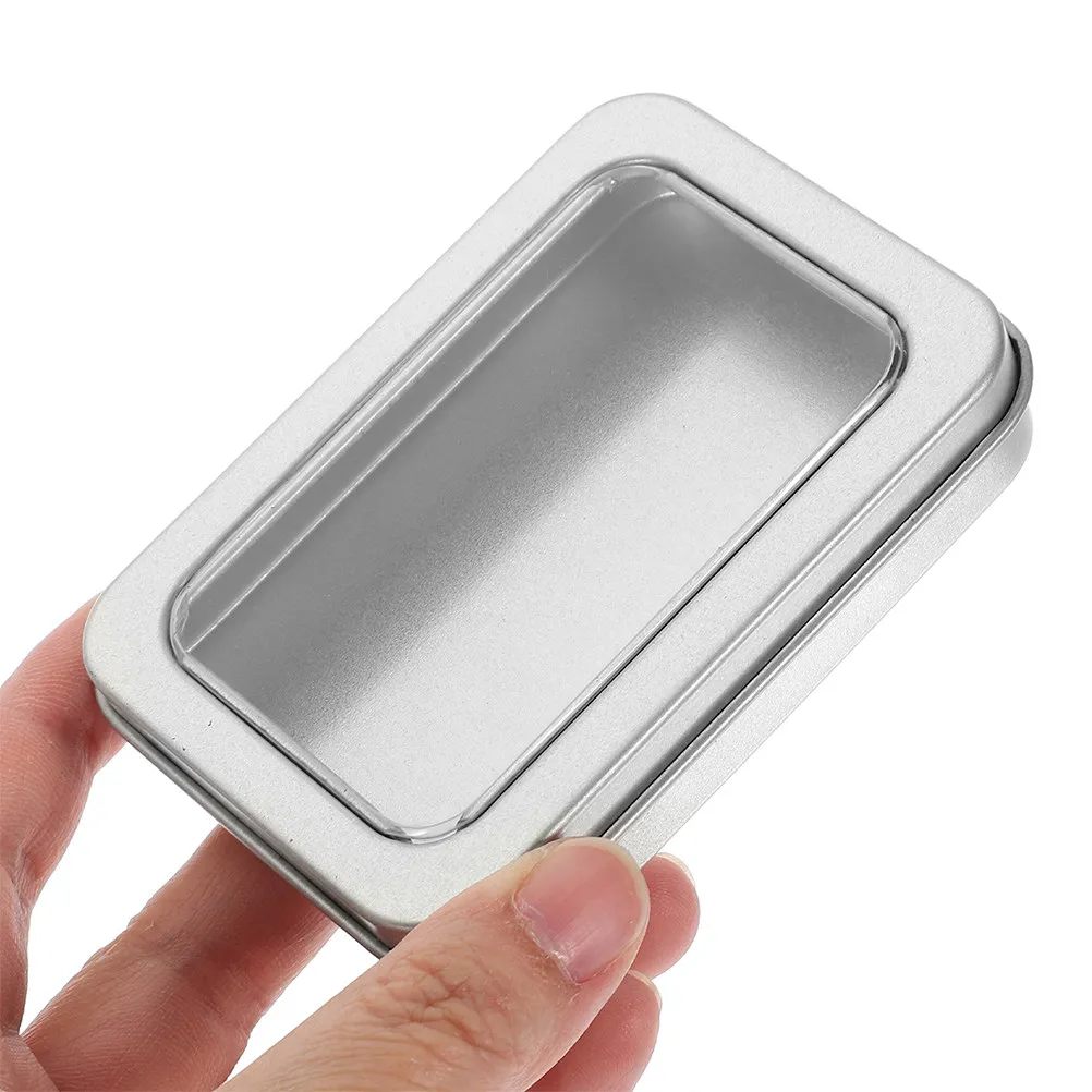 

Набор из 4 премиальных коробок для игральных карт с прозрачным окошком, футляры для хранения игровых, коллекционных, визитных карт, бусин, монет, украшений