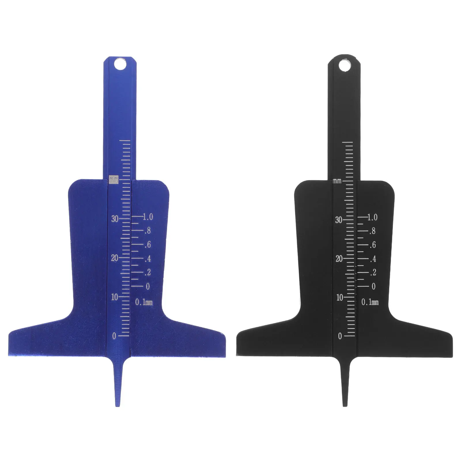 

2Pcs Tire Tread Depth Gauge Accurate Portable Vernier Caliper Tool Compact Design Car Truck Tire Measurement Instrument