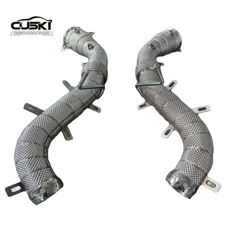 

High flow Exhaust Downpipe For Mclaren 540C/570/570S/570GT 2015-2018 quality Stainless Steel Exhaust Modification Accessories
