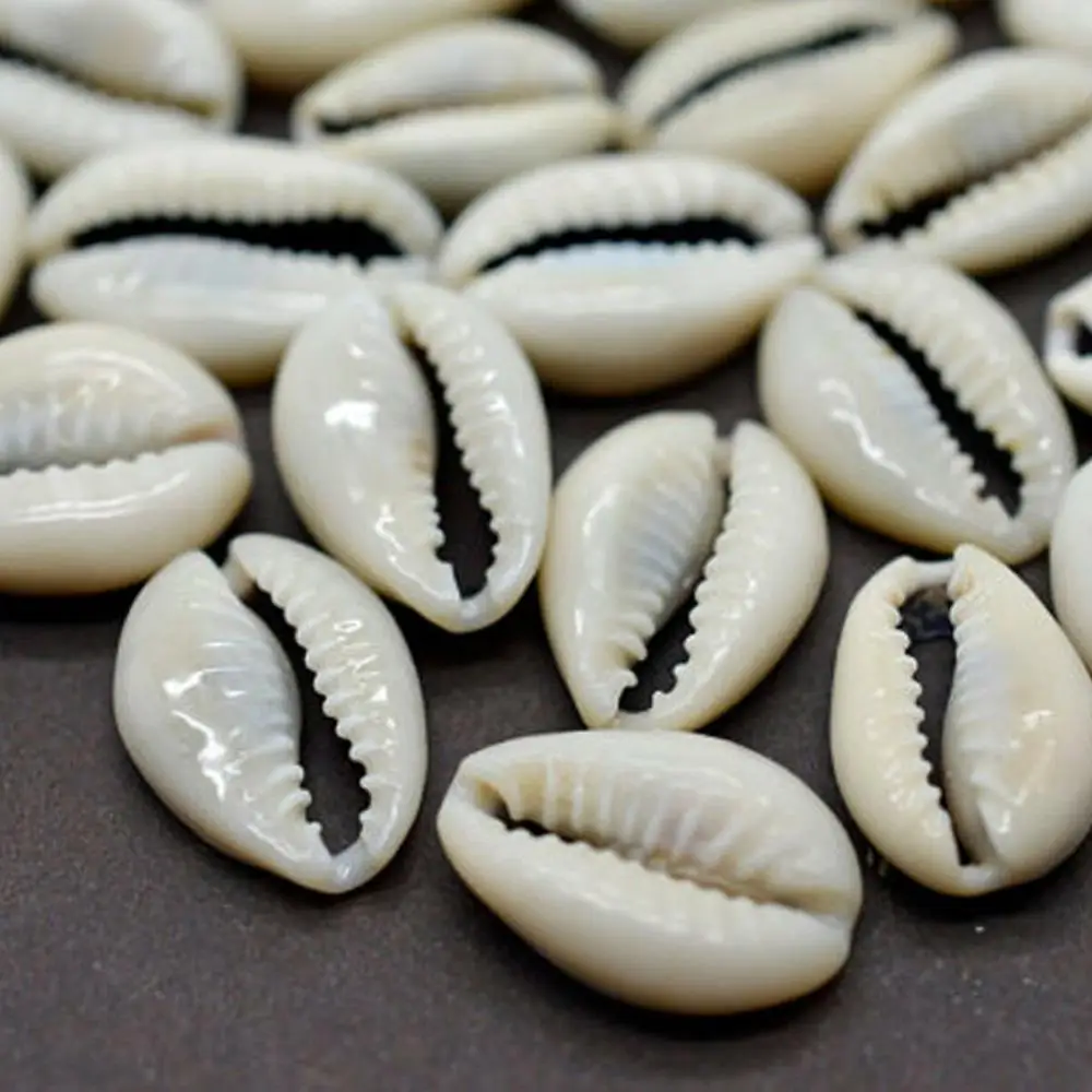 100 sztuk naszyjnik z wisiorkiem muszla Cowry z szczeliną DIY bransoletka naszyjnik Anklet ozdoba tworzenia biżuterii