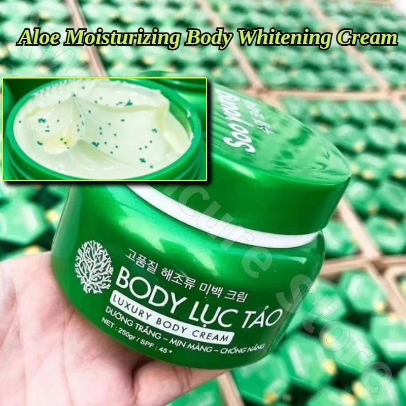 

Aloe Moisturizing Whitening Body Cream Tightens Skin Deep Hydrating, Moisturizing, Melanin-removing and Brightening Skin 250g