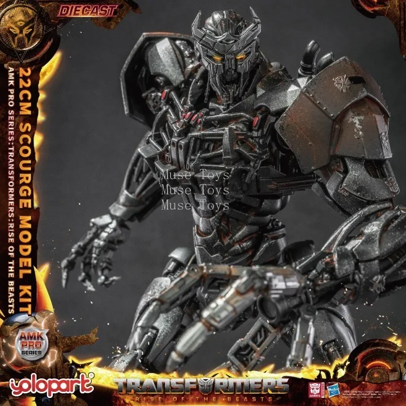 In Stock Transformation: Rise of The Beasts AMK PRO Series 22cm Scourge Model Kit Action Figures Toys Gifts for Boy Collection