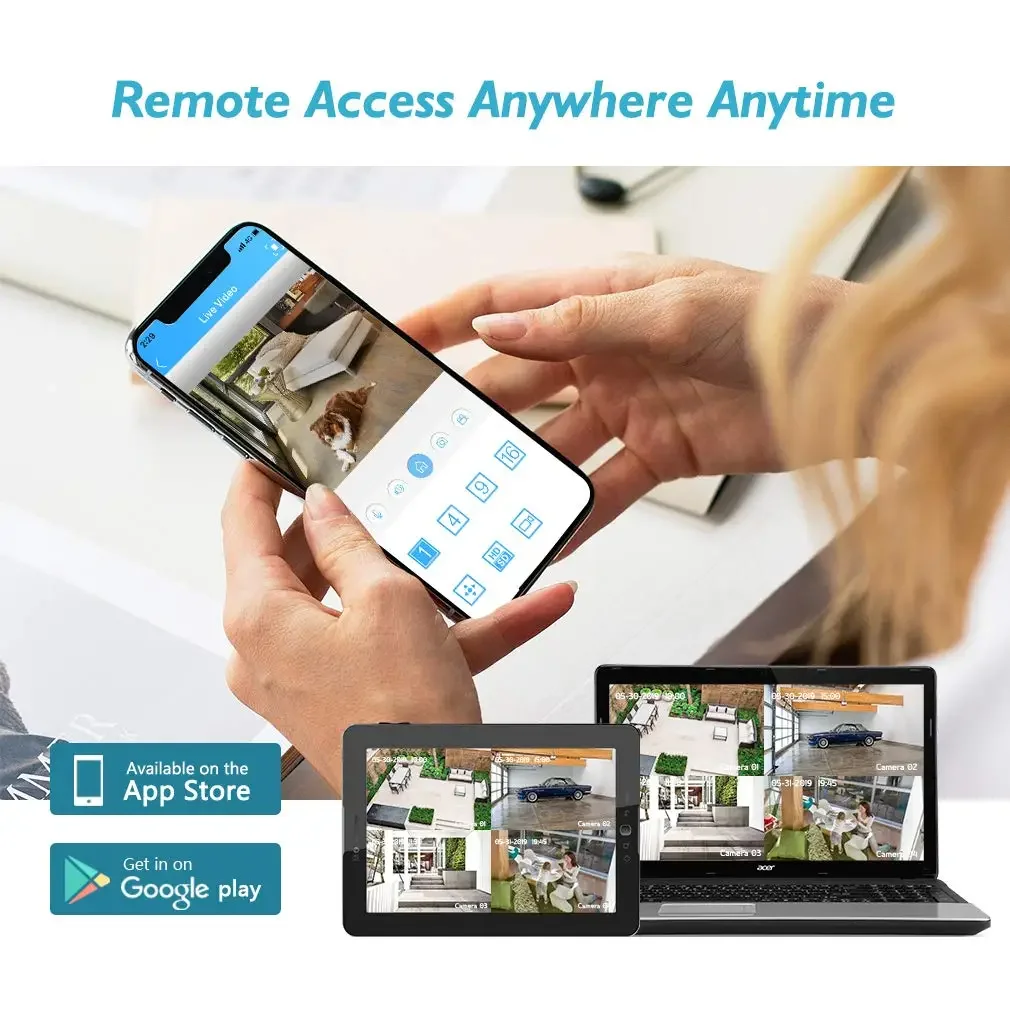 Inicio 16 canales H.265 al aire libre con cable 3mp Poe Nvr Kit Cctv vigilancia Ip sistema de cámaras de seguridad con micrófono