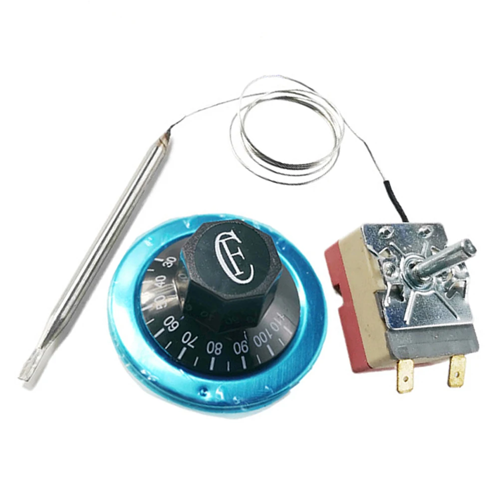 AC 220V 16A Oven Temperature Switch Thermostat Dial Centigrade Ceramic Base Thermostat Water Heater Thermostat