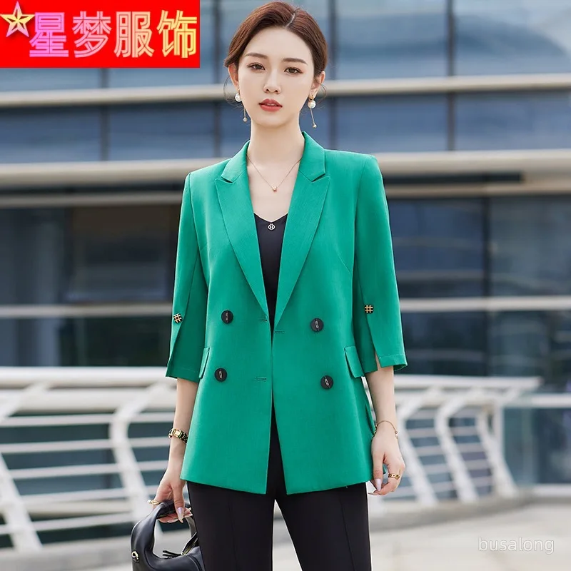 Business Wear Suit Women's Clothing 2023 Spring New Temperament Goddess Style Small Business Suit Coat Formal Suit Work Clothes