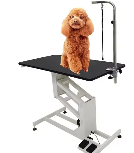 High-quality and cost-effective adjustable table for dog salons. Electrically adjustable professional dog and pet