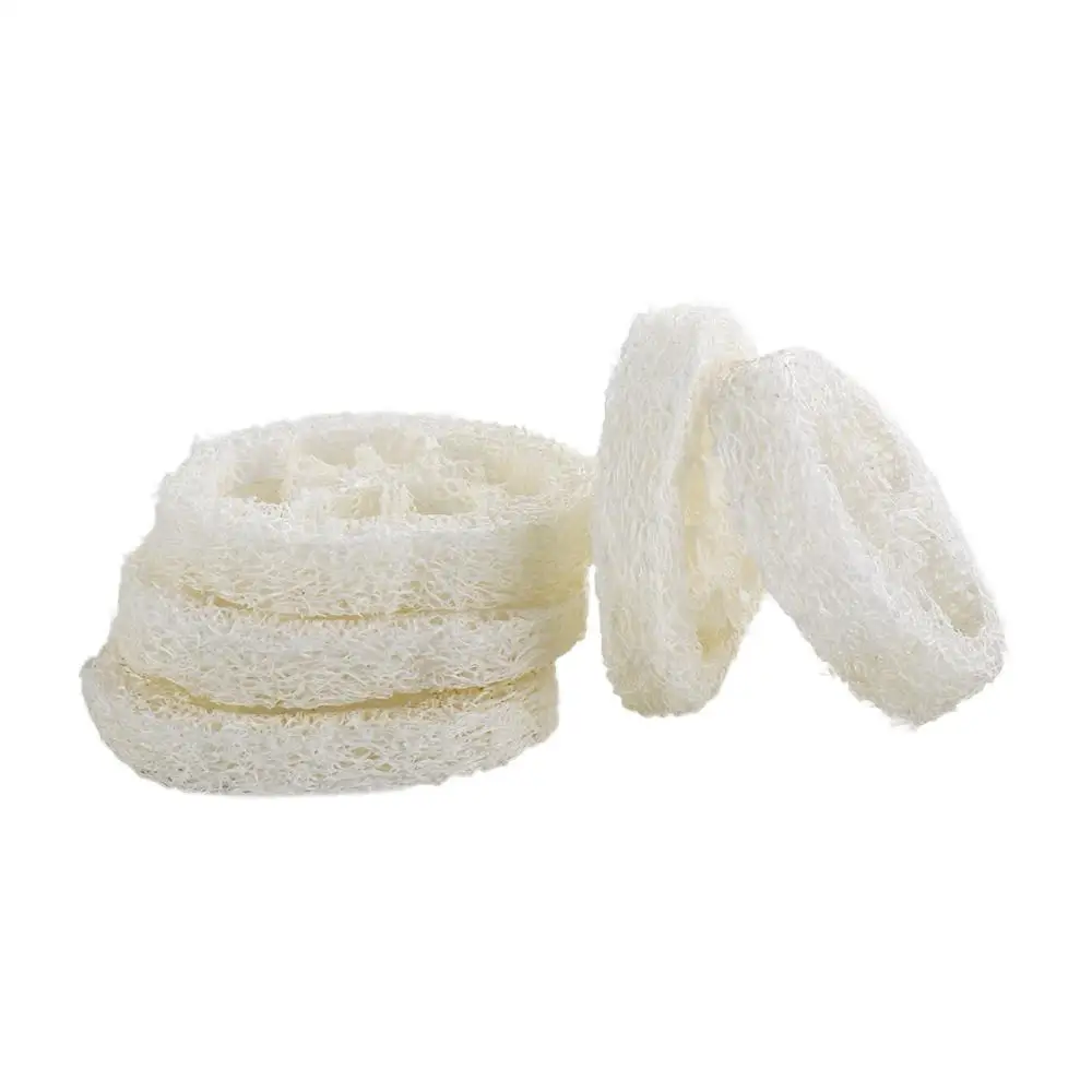 Home 10Pcs Reusable Non Scratch Washing Cloth Natural Scouring Pad Scrub Sponge Scrubber Soap Saver
