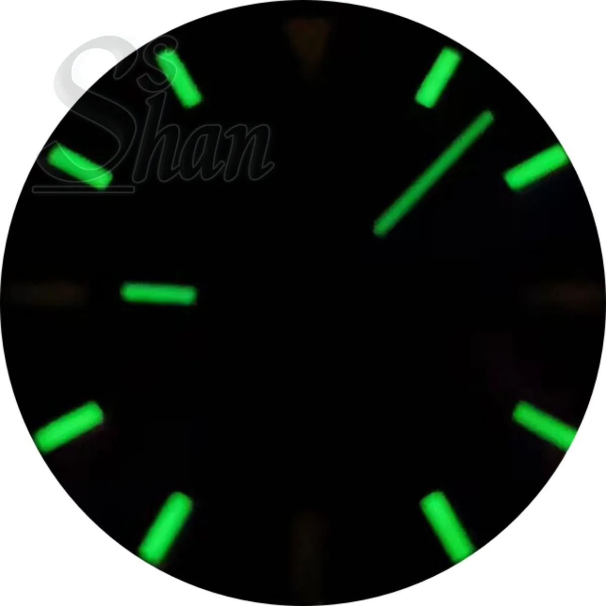 Esfera preta e branca de 29MM C3 luminescente é equipada com movimentos NH35 NH36 ETA2824 2836 PT5000 DG2813 3804 Miyota 8205 8215