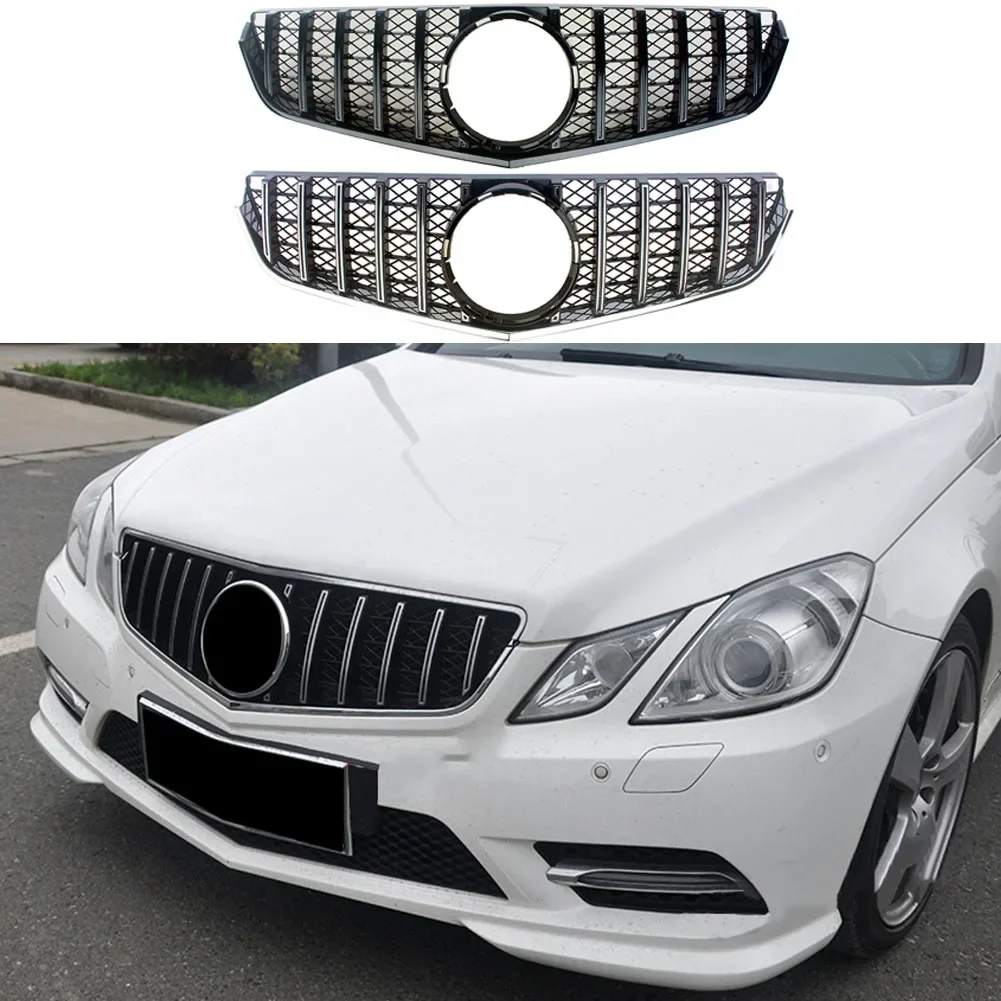 Car Front Bumper Racing Grill Facelift Grille Cover For Mercedes-Benz W207 E-Coupe 2009 2010 2011 2012 2013 GT