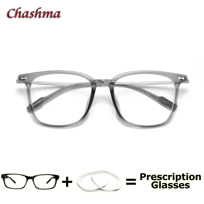 

Chashma Prescription Glasses Square Optical Eyeglass Women Fashion Trend Blue Light Block Lenses for Digital Progressive Glass