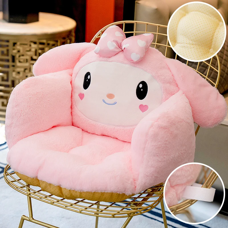 Comfortable Kuromi My Melody Seat Cushion For Chair Lovely Japanese Style Cinnamoroll Warm Sitting Cushion Girly Home Decor Gift