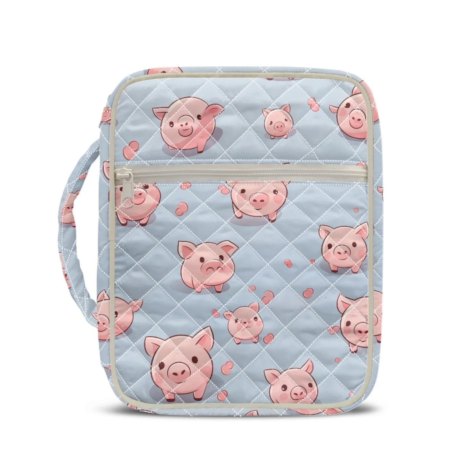 Coloranimal Cartoon Pink Pig 2026 Collection Church Organizer Holder Bag for Father Portable Bible Cover Case
