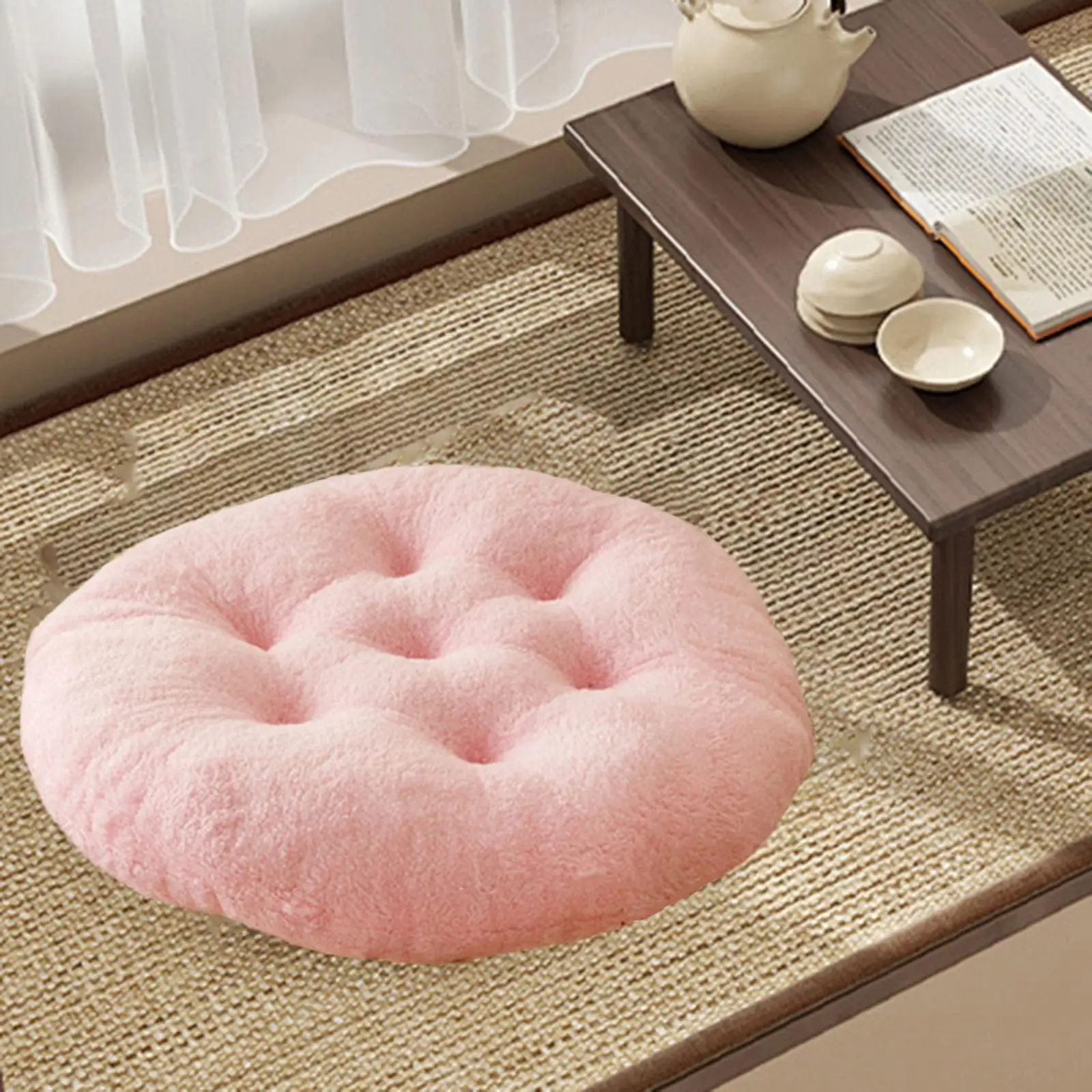 Comfortable Lambswool Pearl Cotton Round Cushion for Swing Chair Hammock Egg Basket Wicker Rattan Rocking Chair Indoor Outdoor