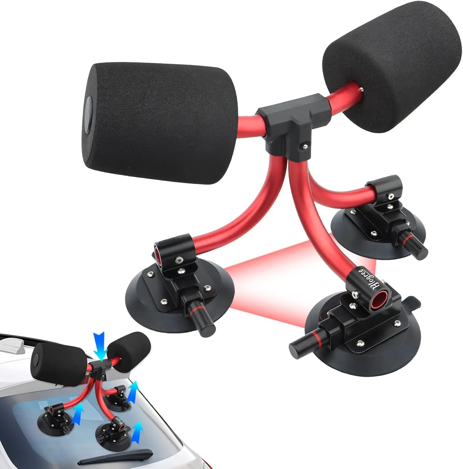 

Kayak Load Roller with Suction Cups, Roof Mount Assist System for Car SUV, Kayak Accessories