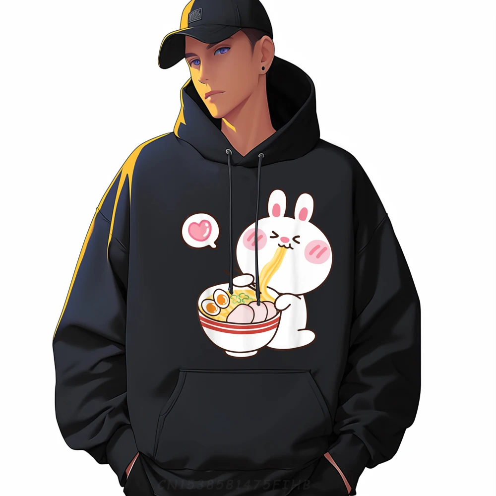 

Cute Rabbit Ramen Noodle Kawaii Japanese Kid Wholesale Tshirts 100 Pcs Custom Hoodies Outdoor