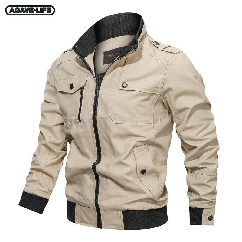 

Spring Autumn Men's Tactics Military Jackets Men Fashion Zip Bomber Jackets Stand Collar Windbreaker Men Clothing Casual Outwear