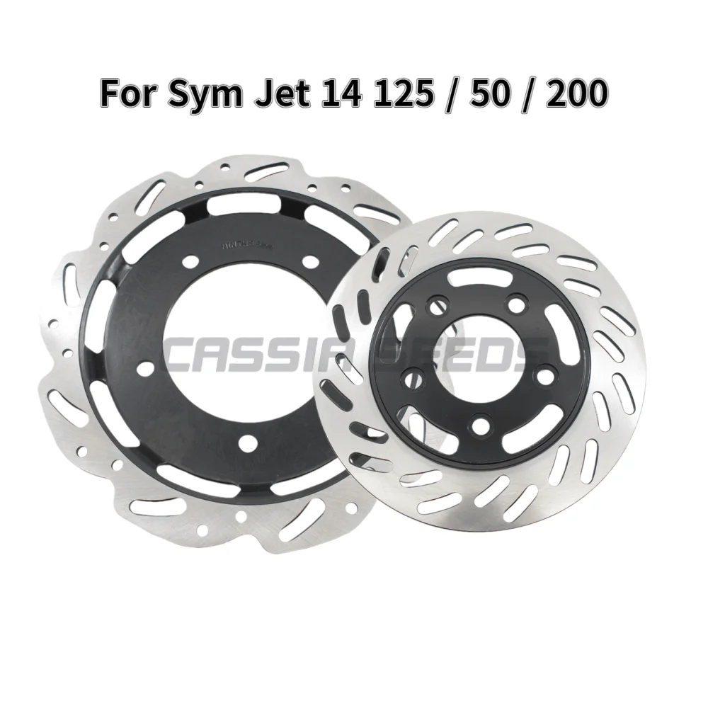 Front and rear brake discs for motorcycles for Sym Jet 14 125 / 50 / 200