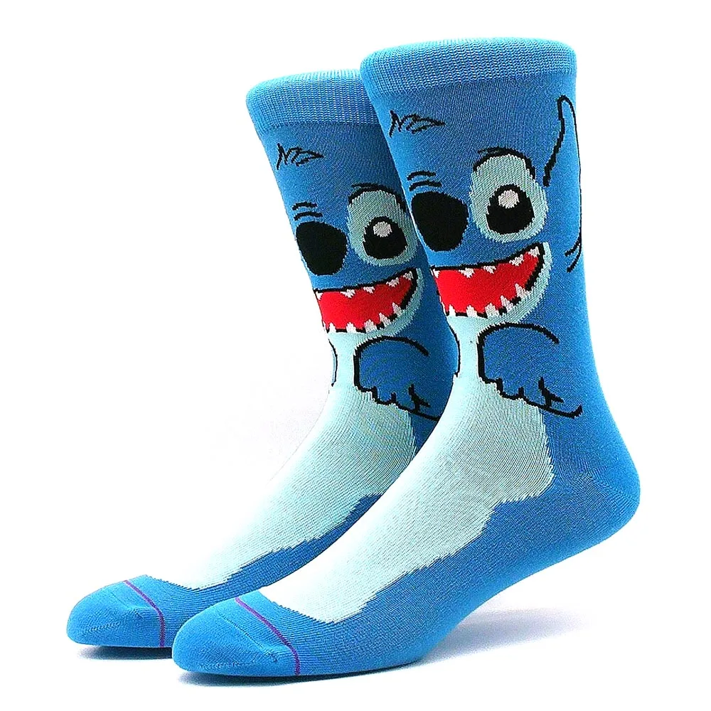 1 pair of new men\'s anime movie women\'s socks cotton stockings men\'s role-playing calf socks crew personality hip-hop fun socks