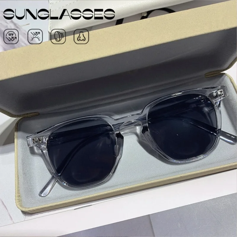 Neue Vintage-Mode-Sonnenbrille, elegante Luxusmarke, Sonnenschutz, quadratischer Rahmen, bunte Gläser, UV400-Schutzbrille