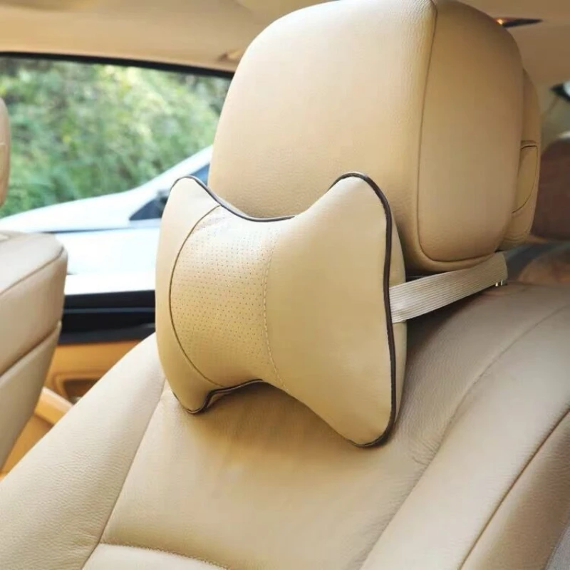 Car Neck Pillows Both Side Pu Leather Headrest for Dodge Caravan journey 1200 1500 Caliber ATOS Attitude Avenger Caliber