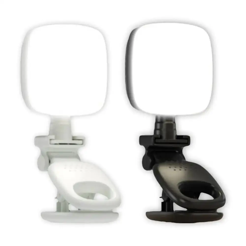 Clip on Portable LED Selfie Light 3 Color Light Removable Camera Fill Lamp Rotated Soft Light Mini LED Flashes Laptop