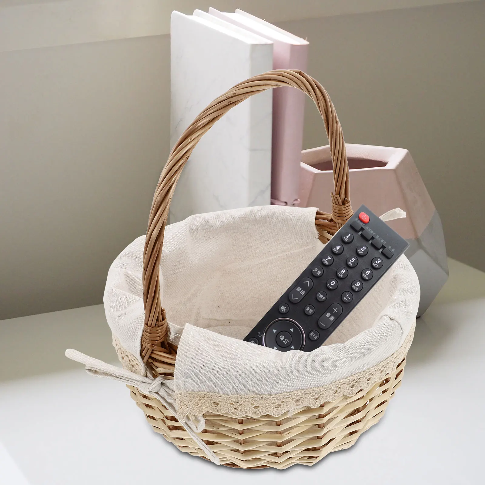 

Multifunctional Basket Rattan Picnic Woven Baskets Manual Fruit Kitchen Storage