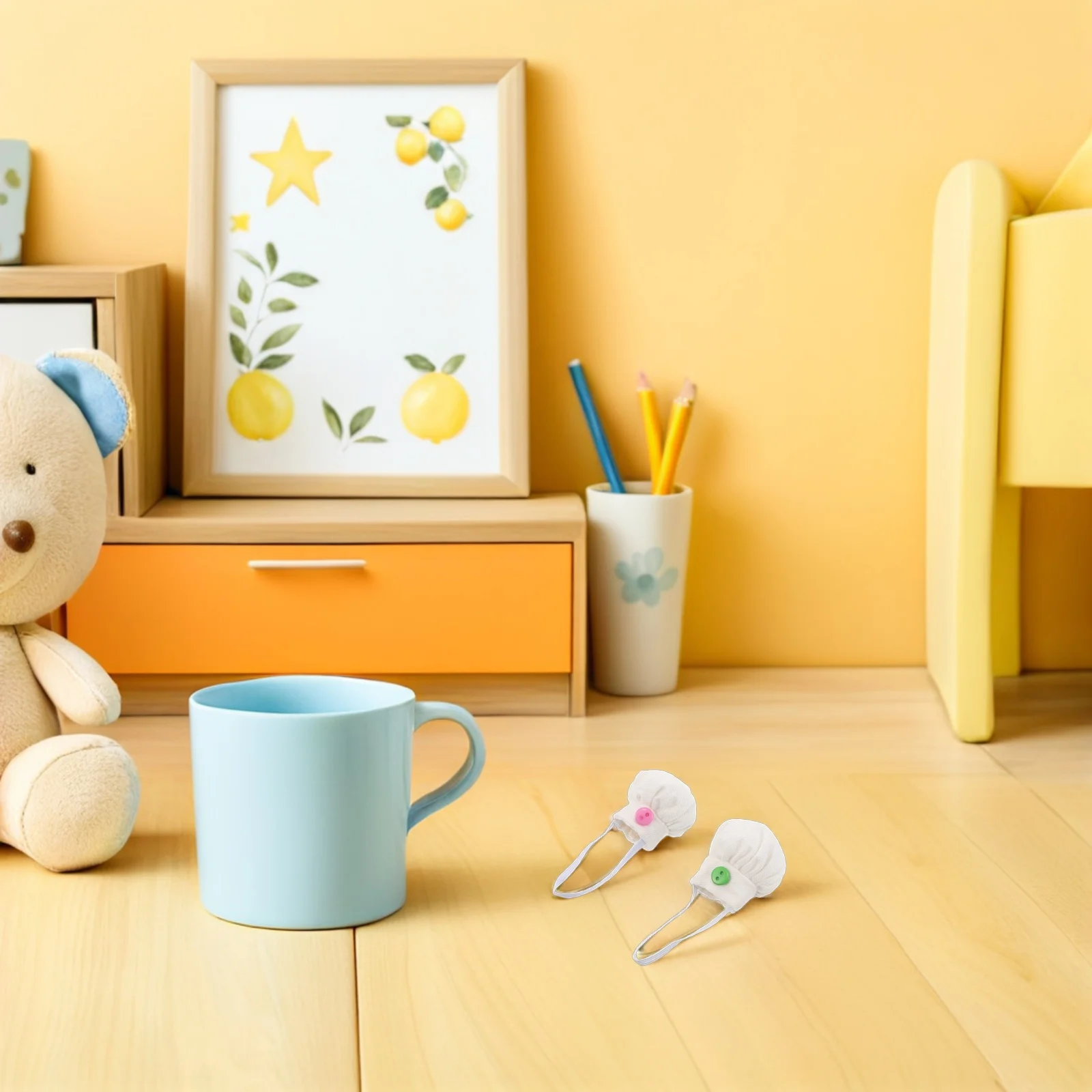 Décor de chapeau pour animaux en peluche, 4 pièces, 10-15Cm, casquette de cuisine en coton doux, bricolage artisanal, marionnette, accessoire Photo de fête