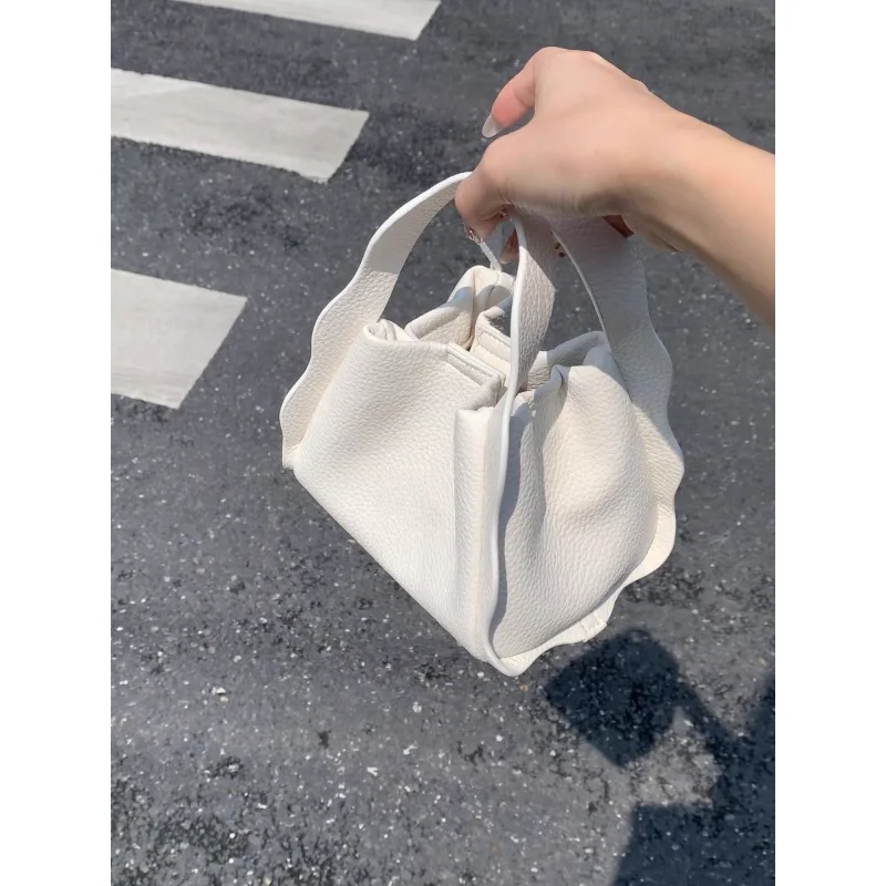 

Дизайнерская сумка-корзина для овощей из кружева, синяя, универсальная для поездок на работу, ограниченная серия.