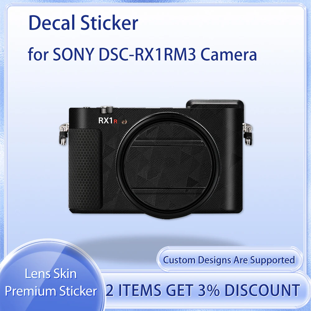 Decal Skin for SONY DSC-RX1RM3 RX1R III RX1R3 Camera Skin Decal  Protective Film Cover Film Skin Wrap Covered