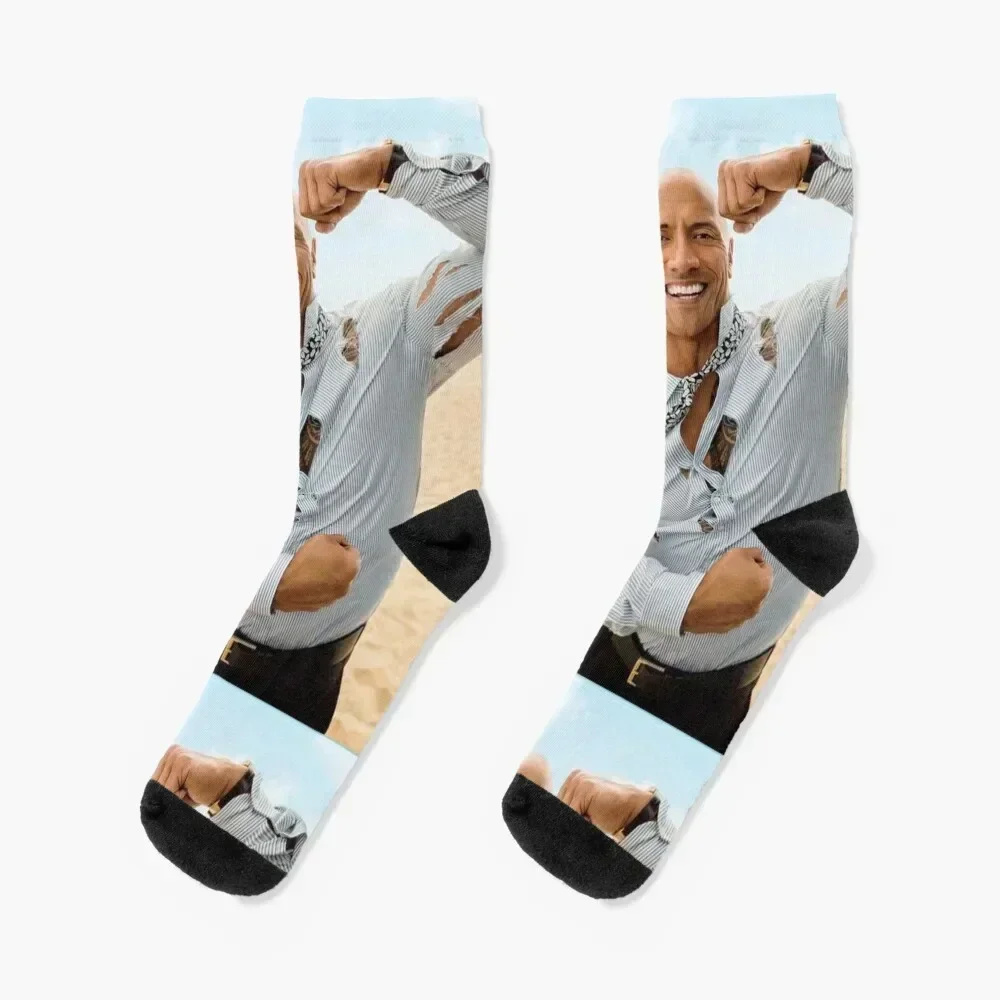 

dwayne johnson Socks new year Stockings with print FASHION Woman Socks Men's anti-slip cool essential Girl'S Socks Men's