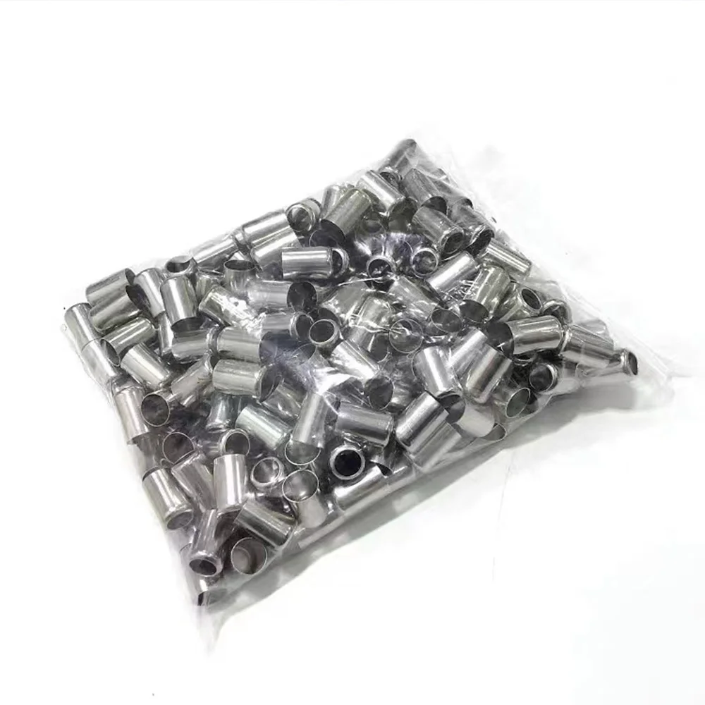 30Pcs-Pack High-Pressure Hose Crimp Tools Stainless Steel Sleeve Pipe Exhaust Connector 11.5MM -25MM Pipe Joiner