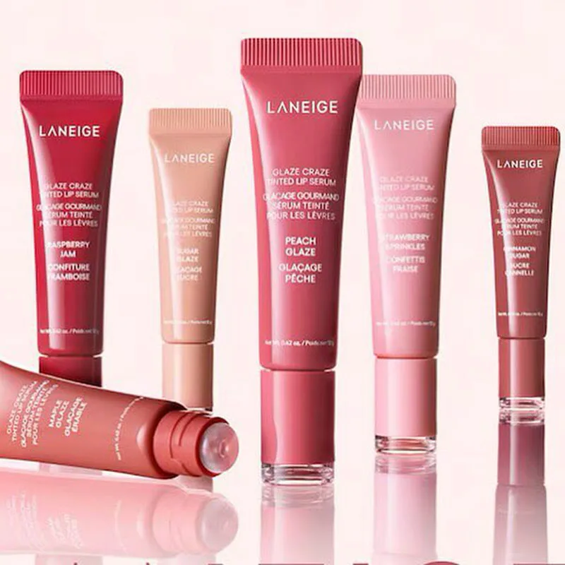 Bálsamo Labial Laneige Lip Gloss Donut, Ligero, Hidratante, Nutritivo, Reparador, Mejora las Líneas de Expresión, la Sequedad, Crea Labios Naturalmente Voluminosos
