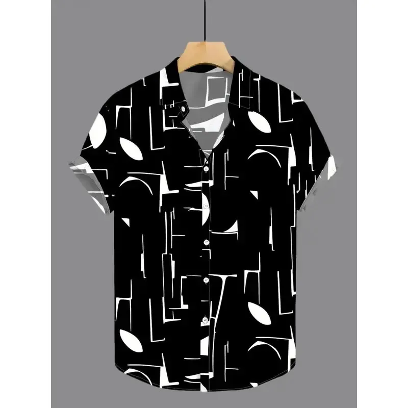 

Men's multicolored Tropical Floral Shirt Short Sleeve Button Down Graphic Tops Summer Beach Holiday Fashion Male Clothing New