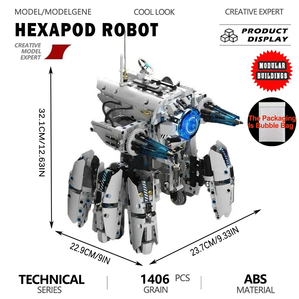 technical-robot-programming-hexapod-mechanical-assembly-model-building-blocks-bricks-coding-bionic-set-decoration-toy-gift