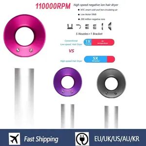 프로 잎사귀 헤어 드라이어 음성 이온 빠른 건조 가정 강력한 헤어 드라이어 모델링 도구 1600W 고속 헤어 드라이어 8 최고의 판매 헤어 드라이어 전문가 -8