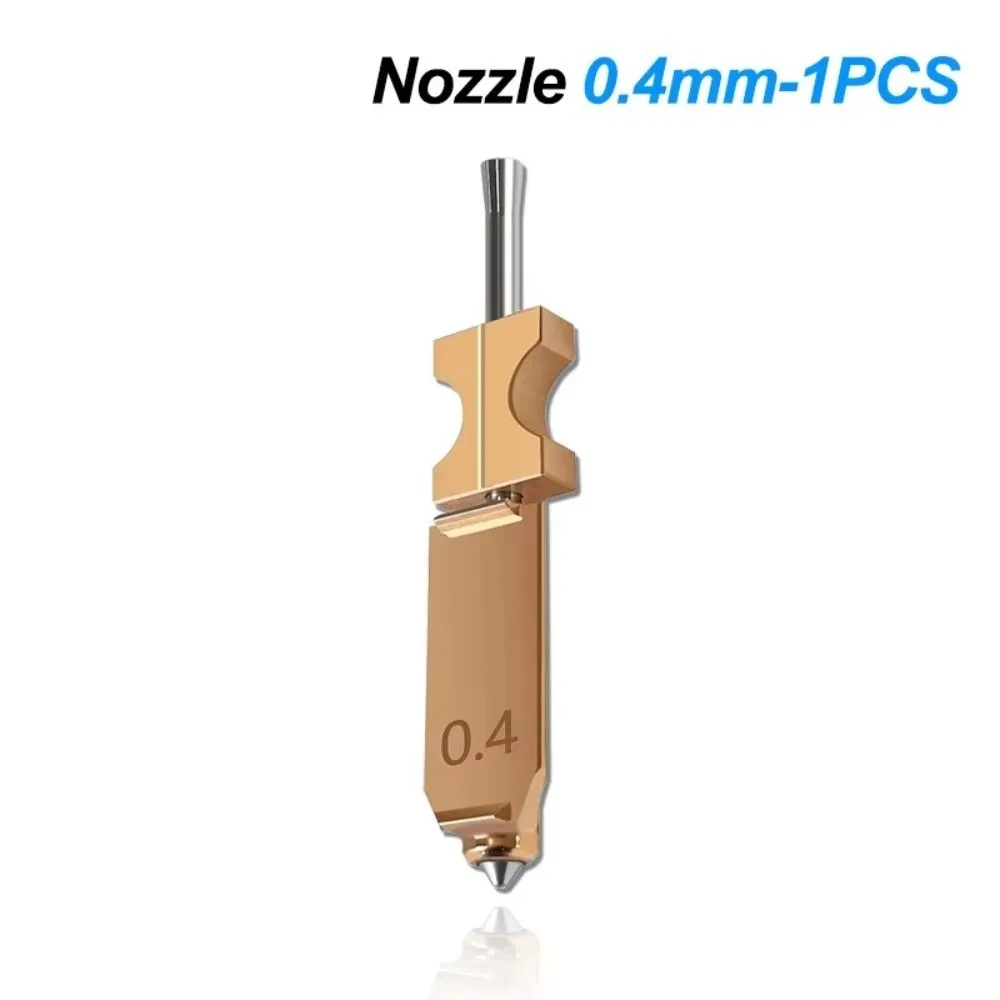 

Titanium Alloy Bimetal 3D Printing Nozzle Quick Release 0.25mm 0.4mm 0.6mm 0.8mm Hotend Kit Detachable for Flashforge AD5X
