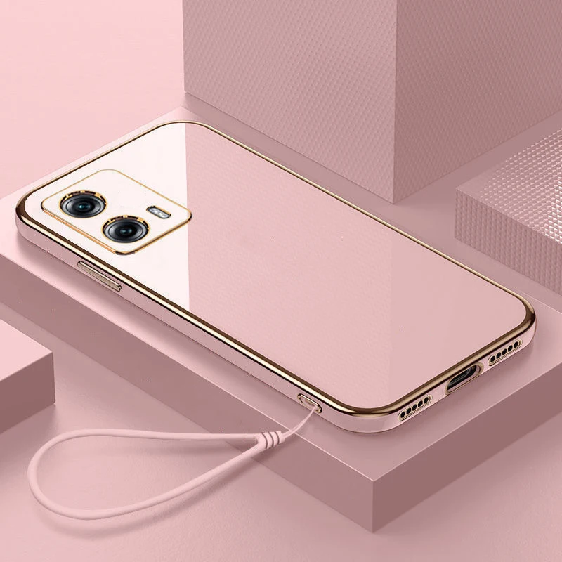 For Motorola Moto G85 Case MOTO G85 Luxury Square Plating Phone Case XT2427-3 Cover Moto S50 Neo Case Shockproof Back Cover