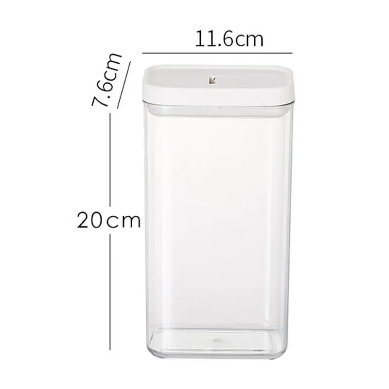 Transparent Kitchen Storage Jar with Secure Lid Large Capacity Spice Container for Coffee Cereals and Pantry Organization