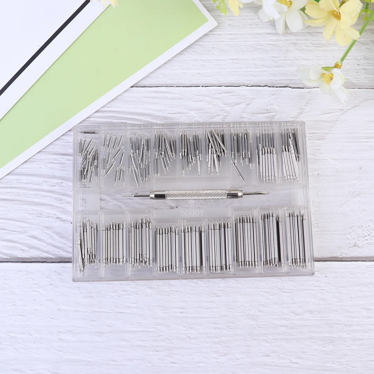 

1 set 1 Set Of Durable Repair Kit Spring Bar Tool For 8Mm-25Mm Band Link Pin Removal Watch Strap Remover Tool Repair Tools Box