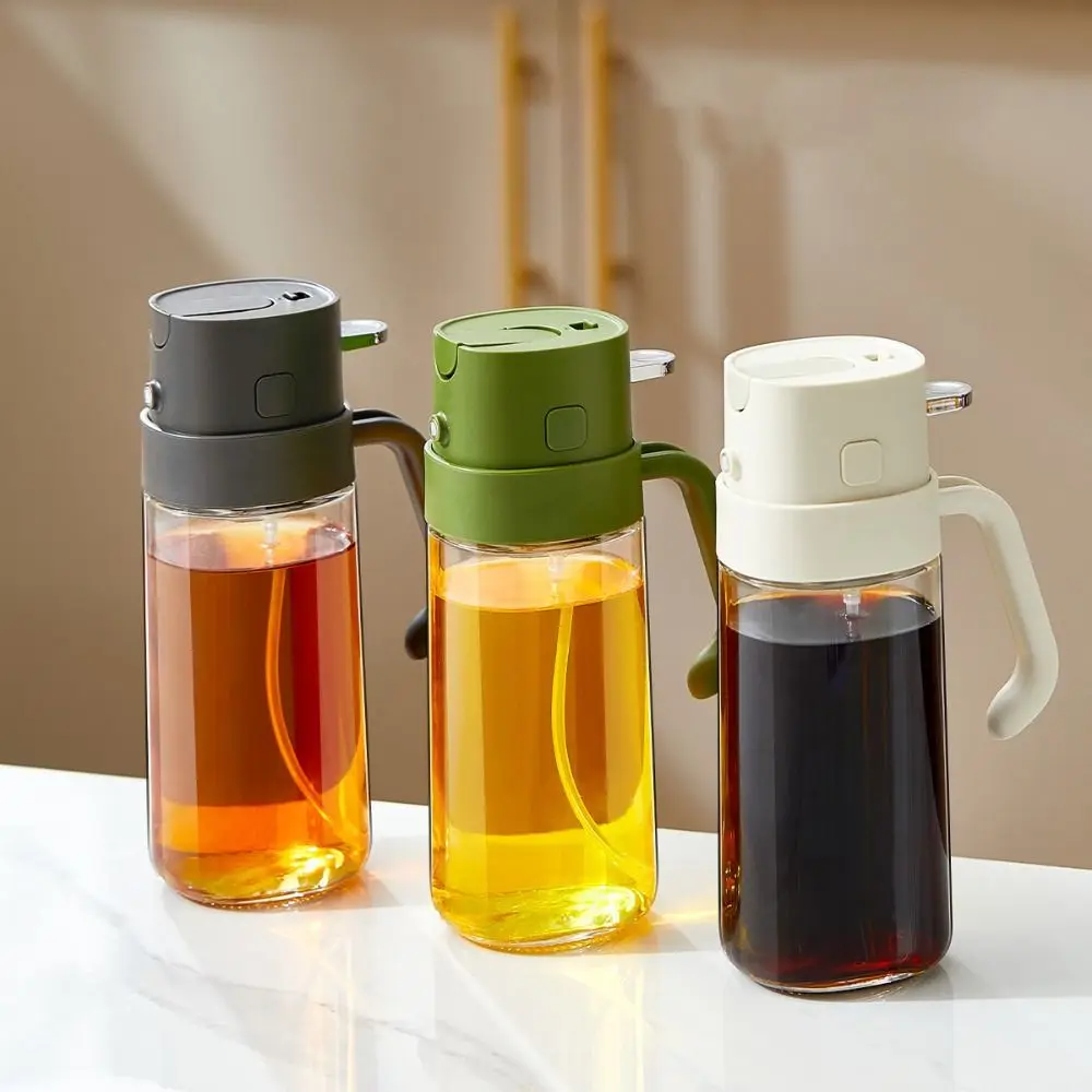 

Oil Container Glass Oil Spray Bottle Dual-purpose Leak-proof Lock Oil Pouring Pot Detachable Restaurant Oil Dispenser Cooking