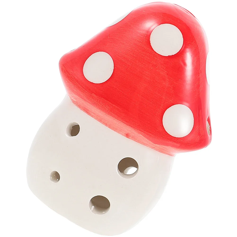 6-Hole Ceramic Ocarina Mushroom Design Compact Player Beginners Portable Kids Musical Instrument Children Gift