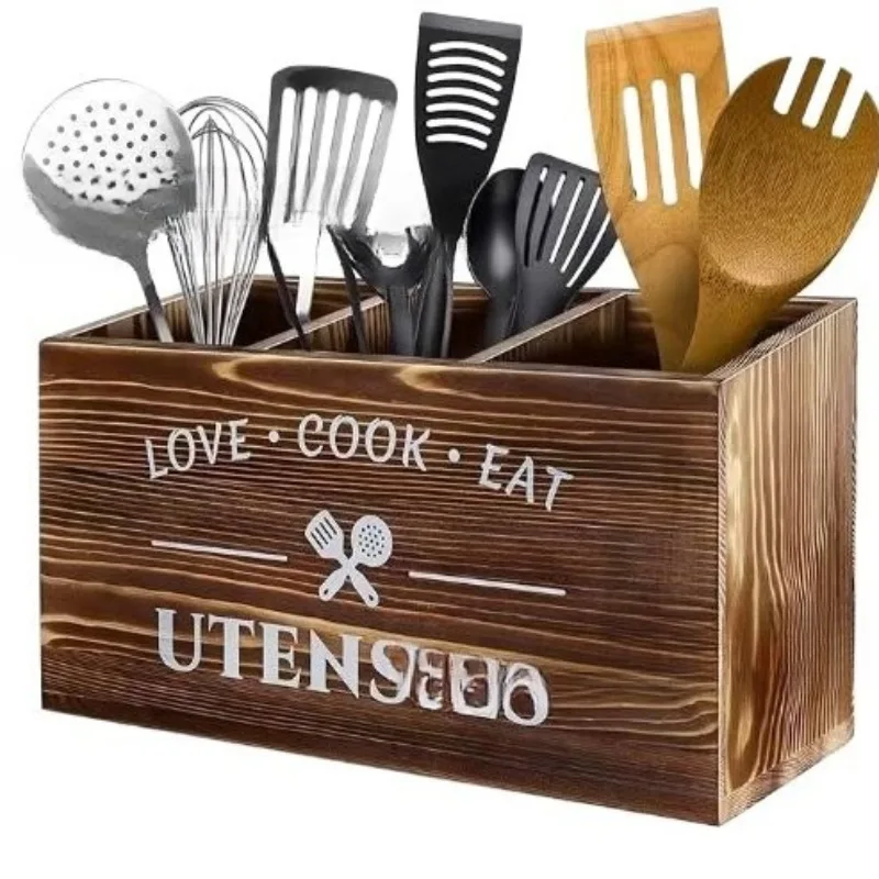 

Kitchen Desktop Format Knives and Forks Tableware Organizing Box Sundries Storage Basket