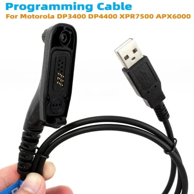 

USB Programming Cable Two Way Radio Accessories for Motorola Radios P8268 P8260 DP3400 DP3600 XPR6550 DP4800 APX7000 DGP6150