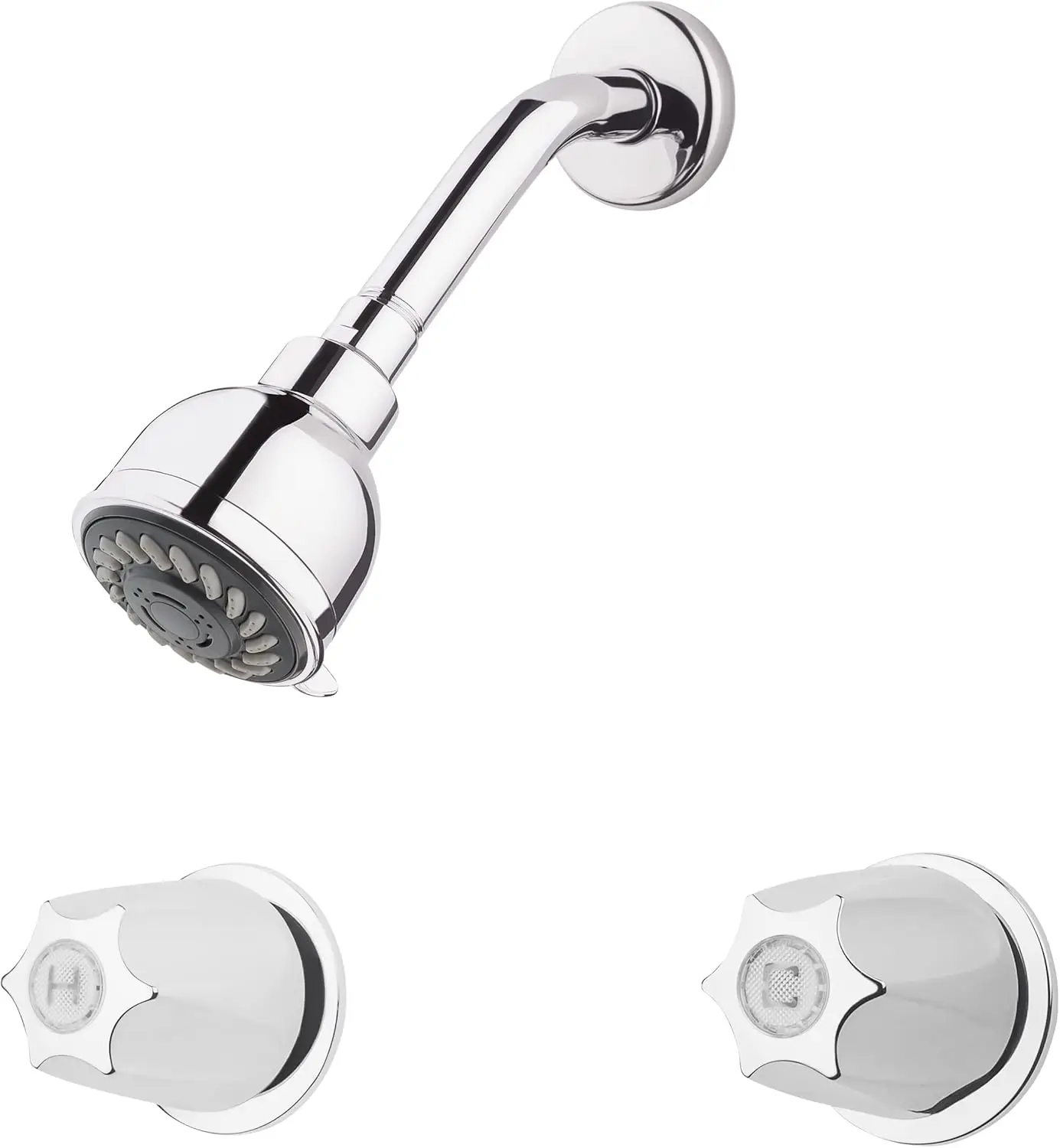

Shower Trim Kit, Valve and Cartridge Included, 2-Handle, Metal Knob Handles, Polished Chrome Finish, LG073120