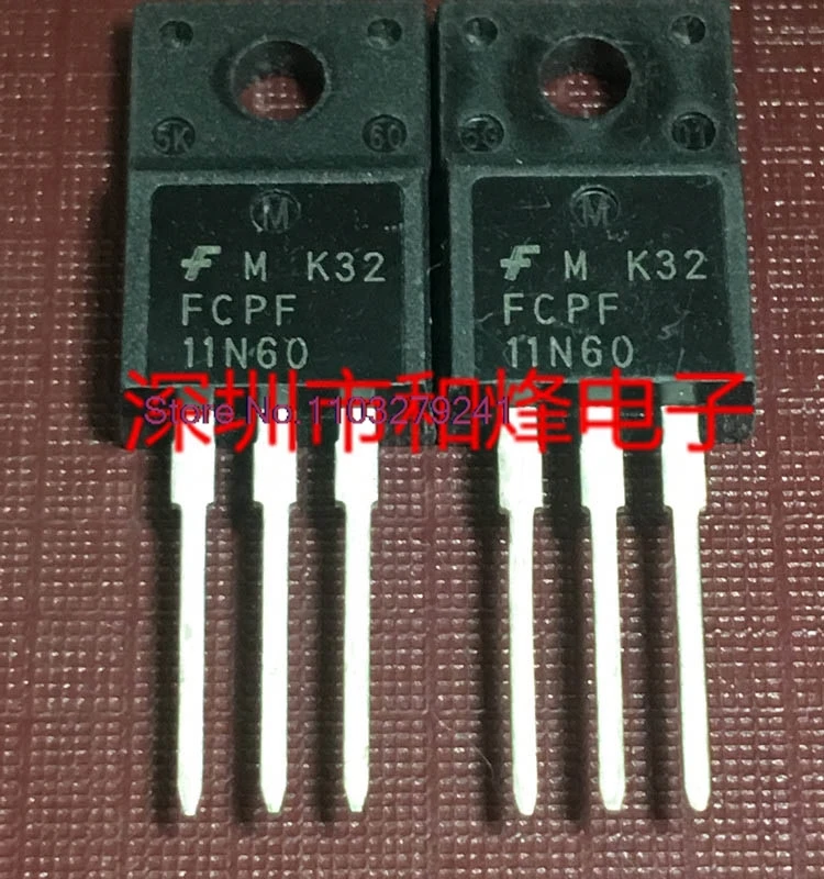 

（5PCS/LOT）FCPF11N60 TO-220F 650V 11A