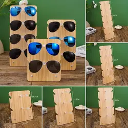 Solid Wood Glasses Display Stand Sunglasses Organizer Display Shelf Eyeglasses Holder Gogges Glasses Rack
