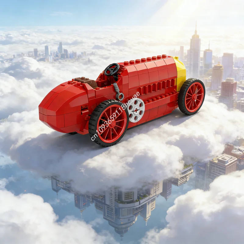 

211pcs MOC City Champions Fiat The Beast Turin Model Building Blocks Architecture Christmas Gifts Education Kids Toys Brick
