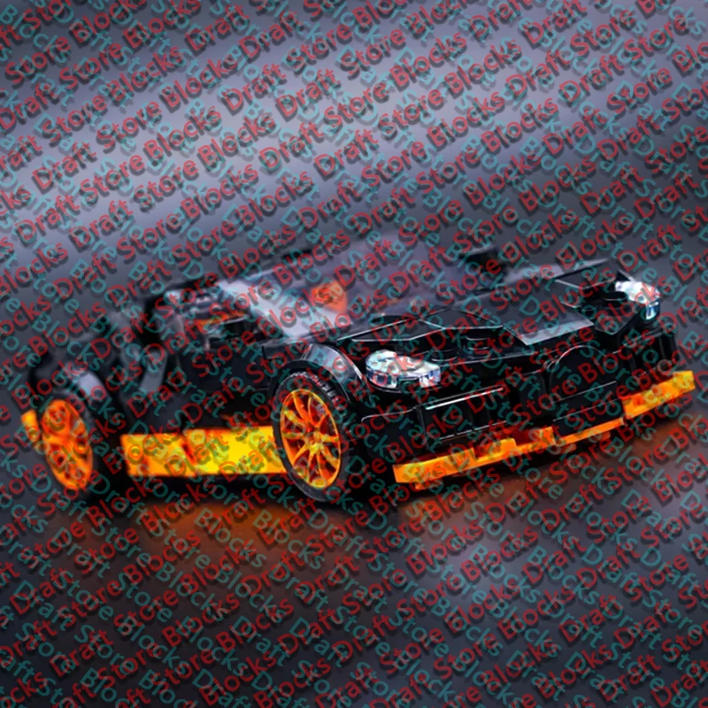 qwerq Speed Racing Car Model MOC Building Bricks Top Tier Sports Car Modular Technology  Holiday Gifts Assemble Toy Suit QWERT