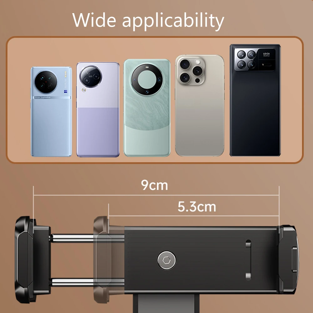 Подставка для телефона в самолете, регулируемая подставка для телефона, портативное крепление для путешествий, вращение на 360 °, фиксатор для селфи, подставка для сиденья в поезде